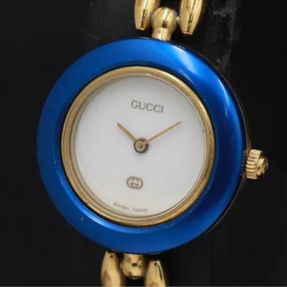 GUCCI LUXURY 14K Gold Plated Watch - Picture 3 of 8